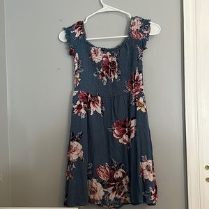 Floral off the shoulder dress